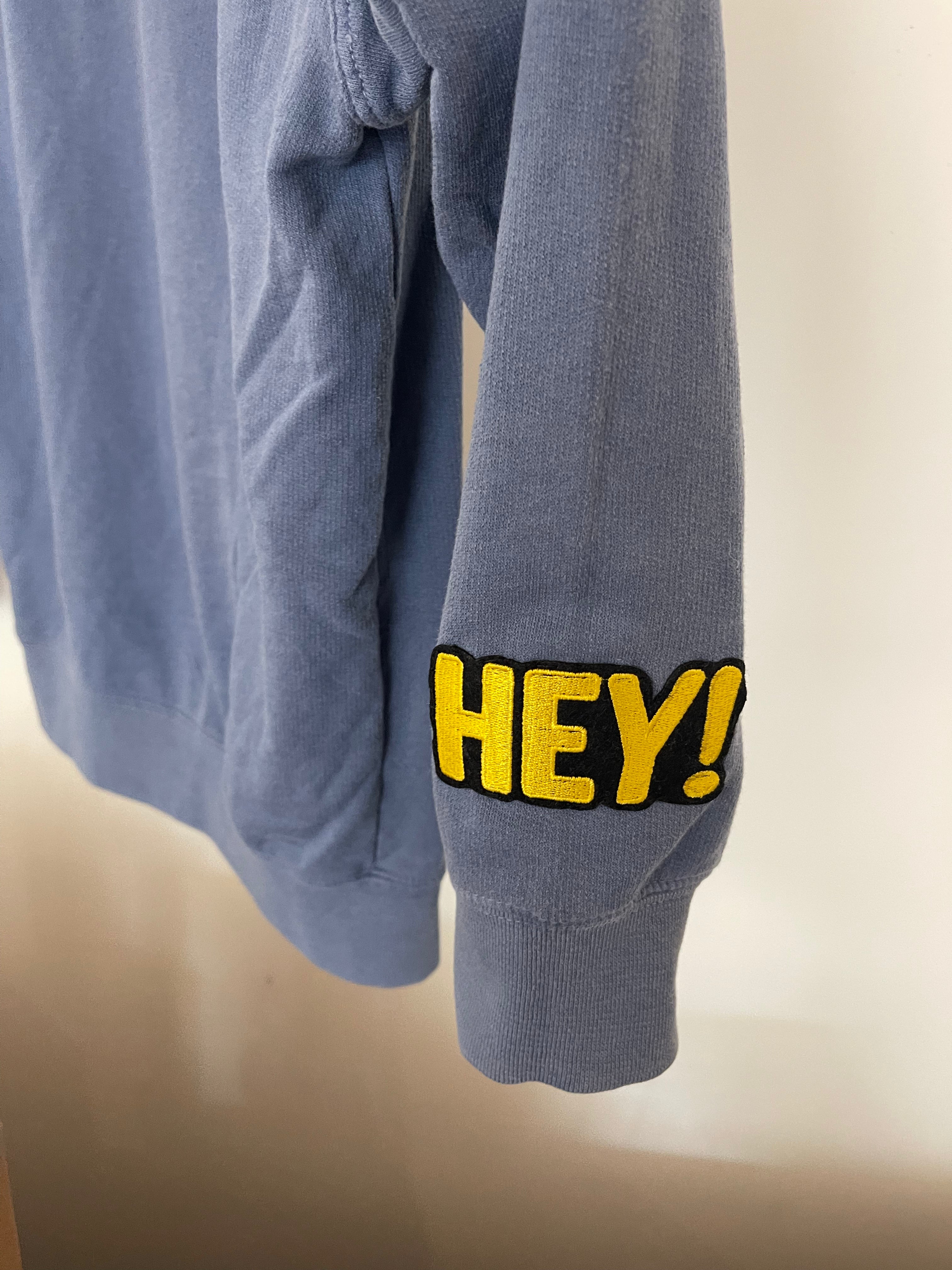 Youth Patch Hooded Sweatshirt - Weathered Blue