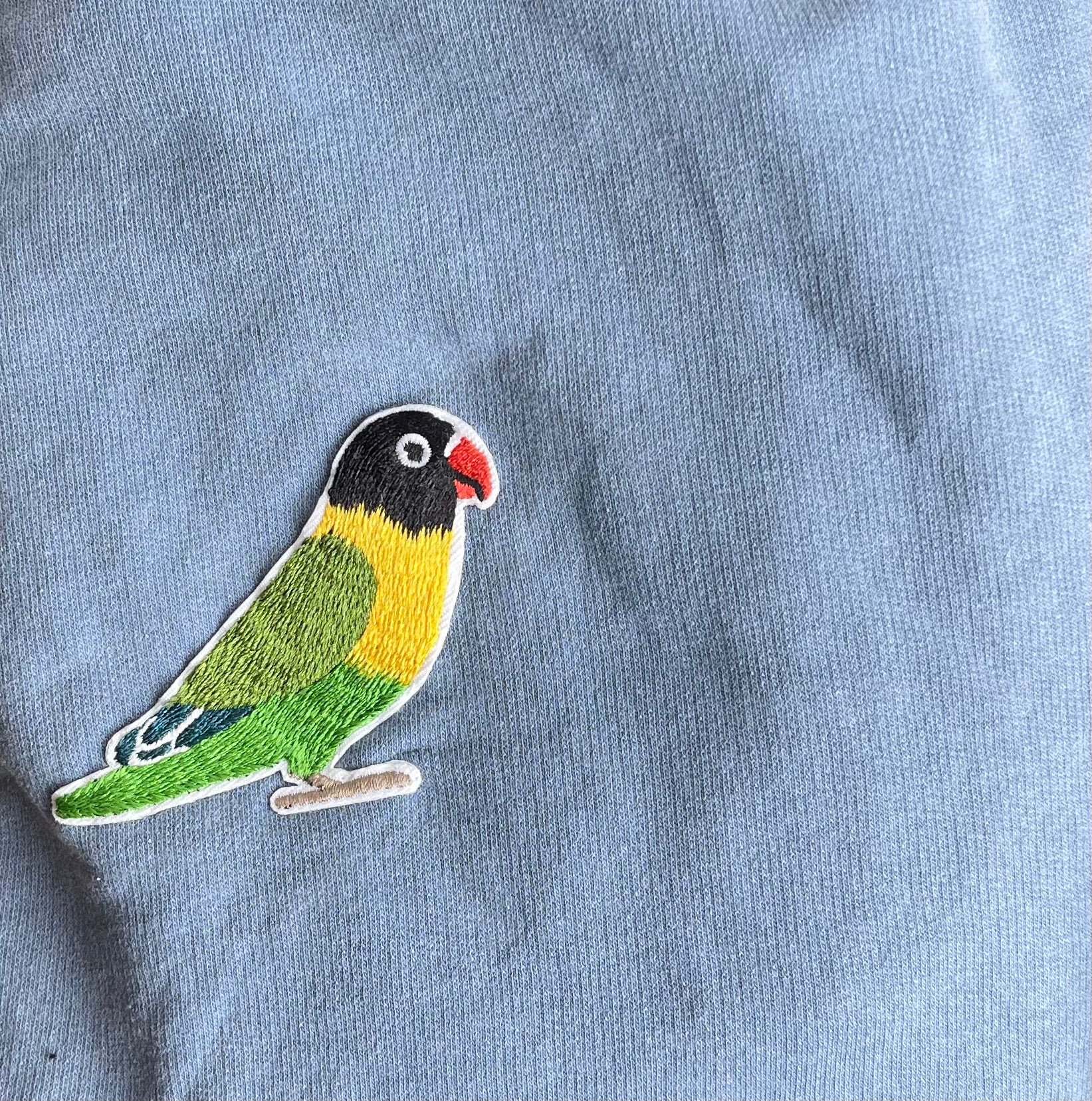Youth Patch Hooded Sweatshirt - Weathered Blue