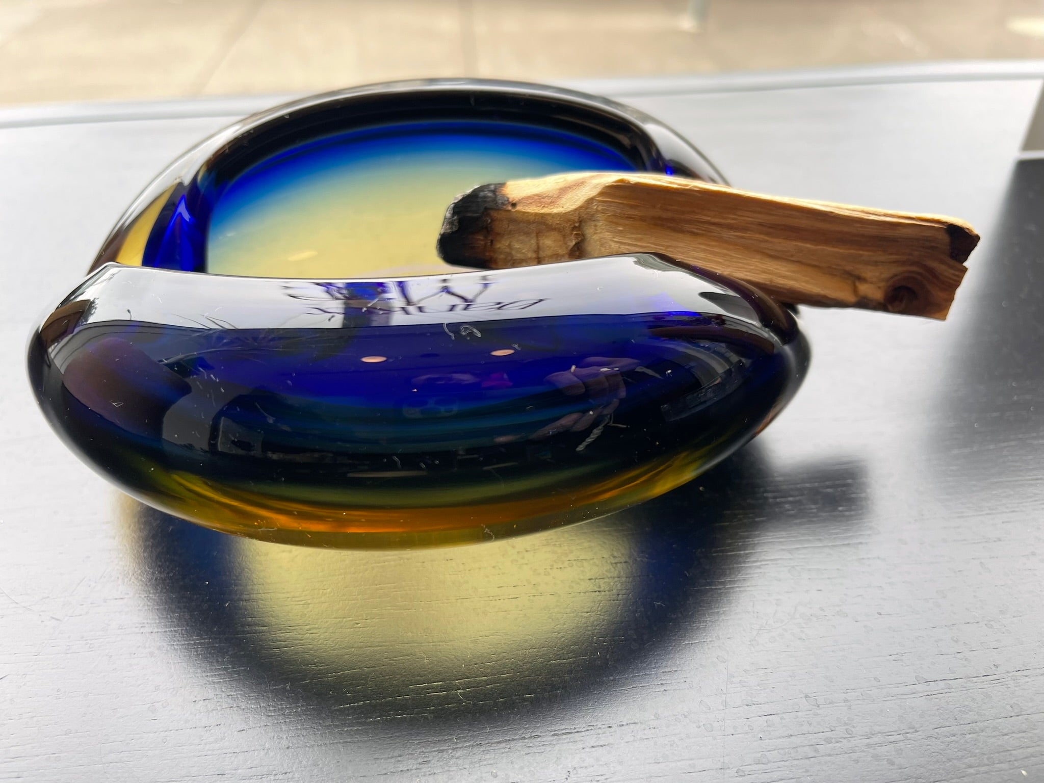 Large Murano Glass Ashtray or Bowl - Vintage 1960s Italian