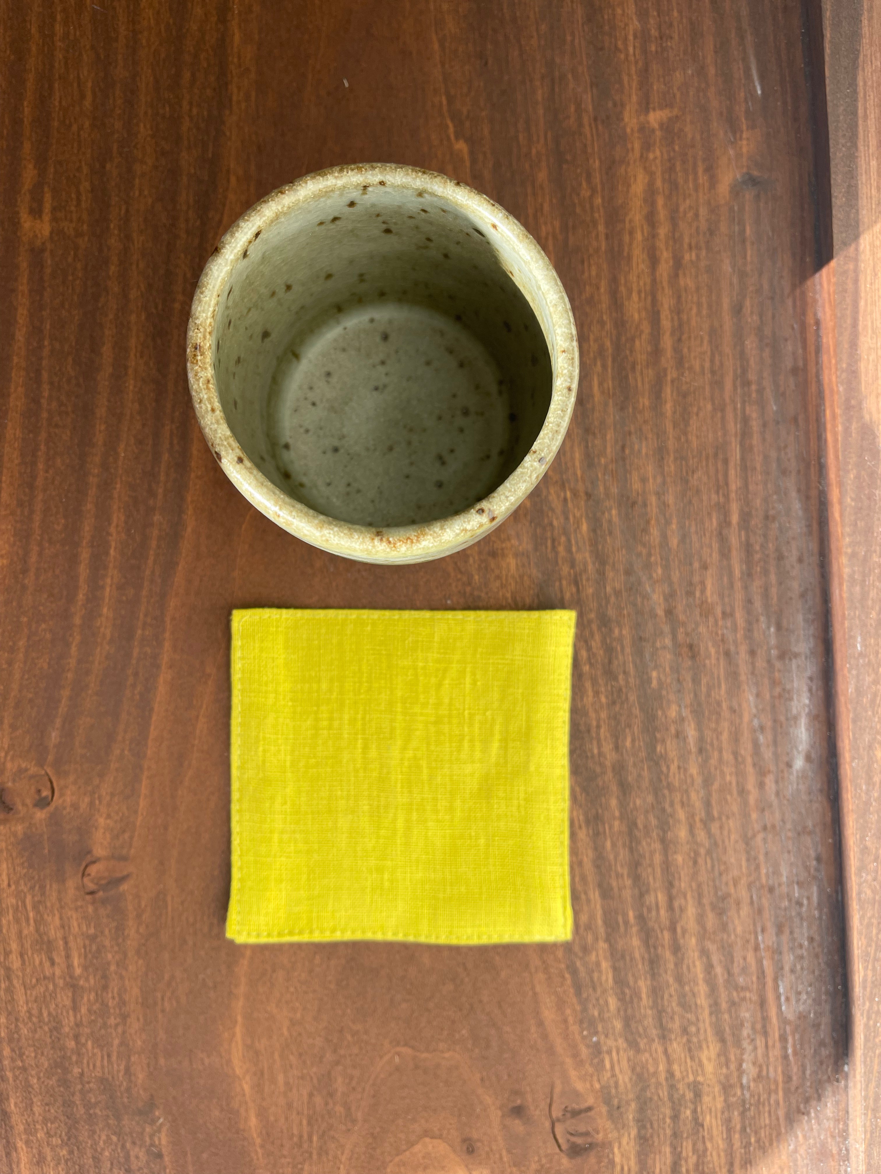 Linen Drink Coasters - Pack of 4