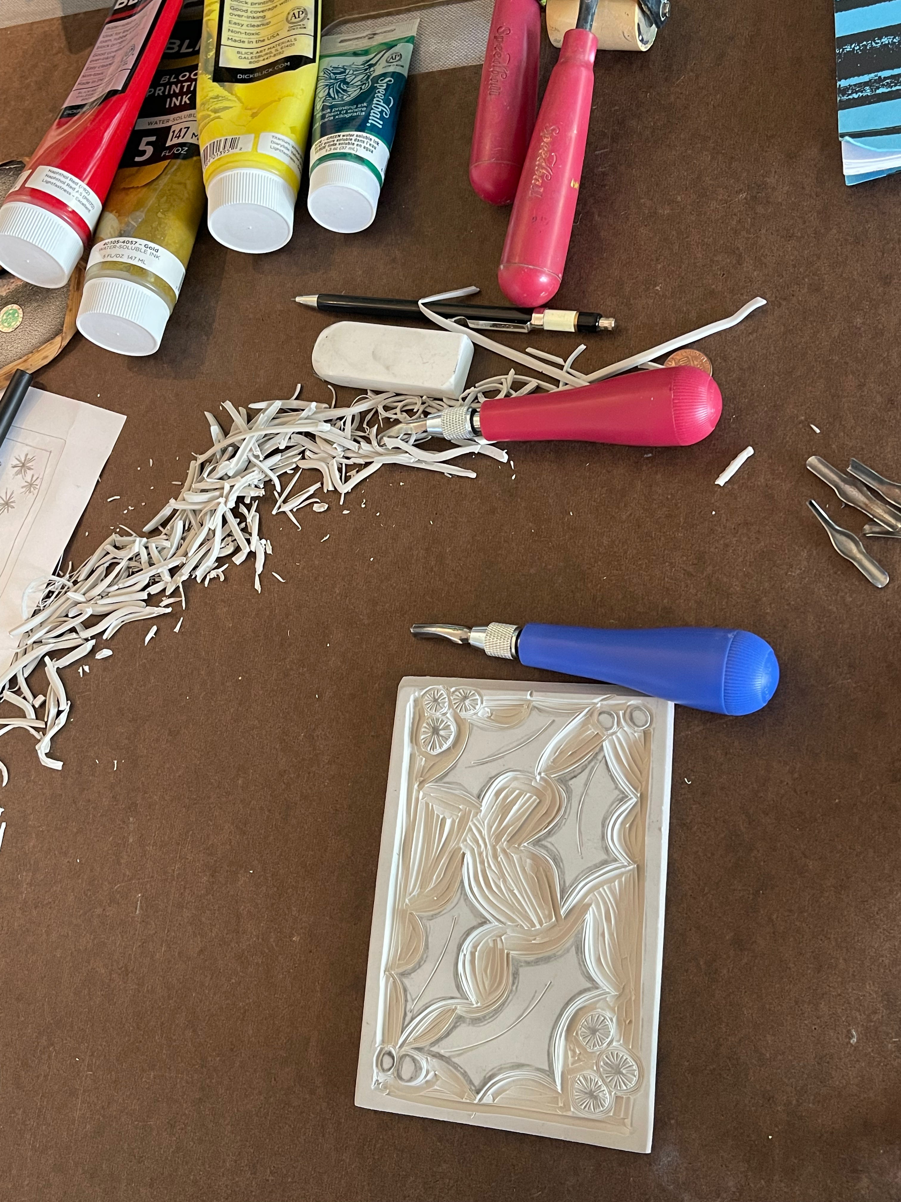 Holiday Themed Block Print Class - 7 NOV 2025