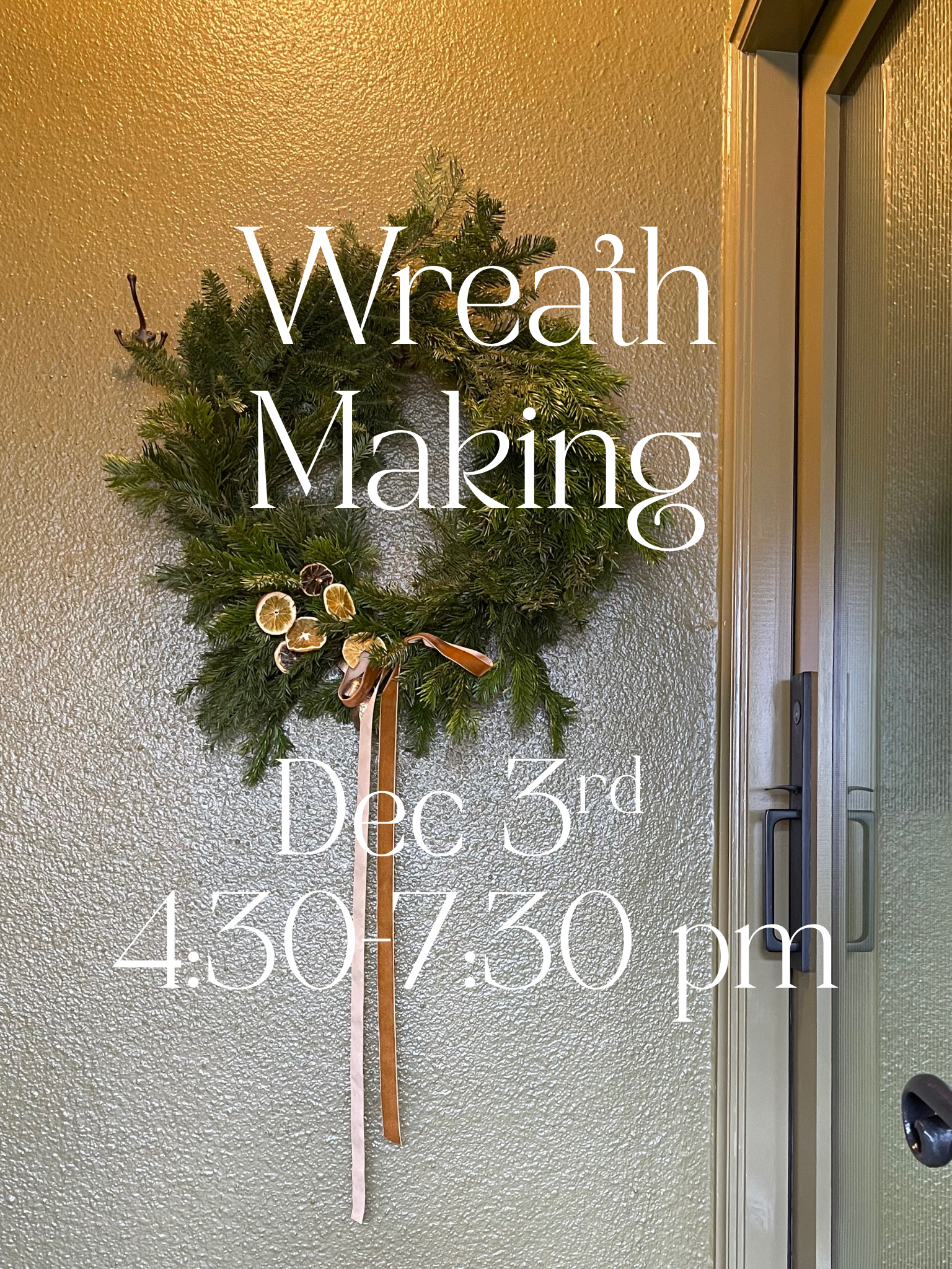 Wreath Making Class - 3 DEC 2025