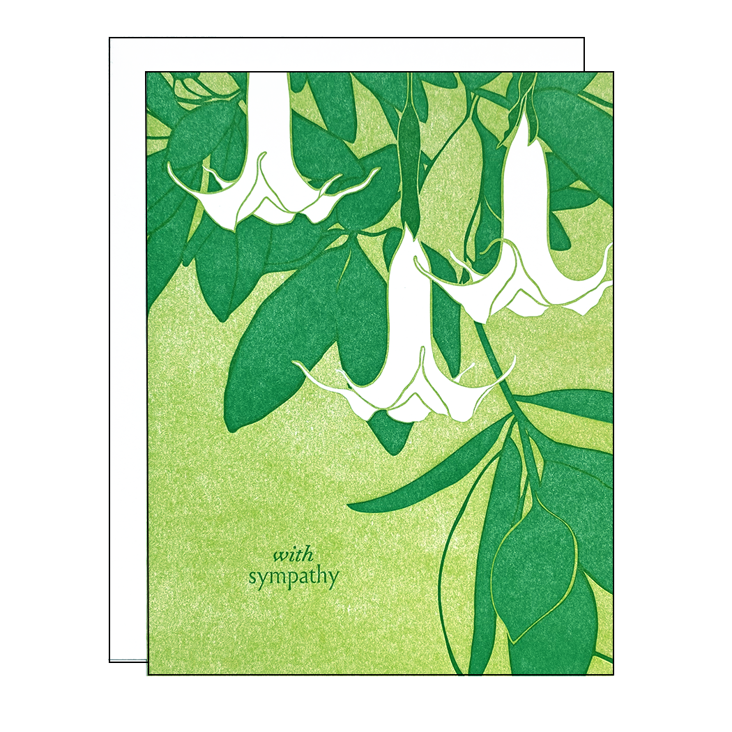 Angels Trumpet Sympathy Card