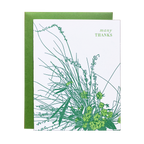Grass Bouquet Thanks Card