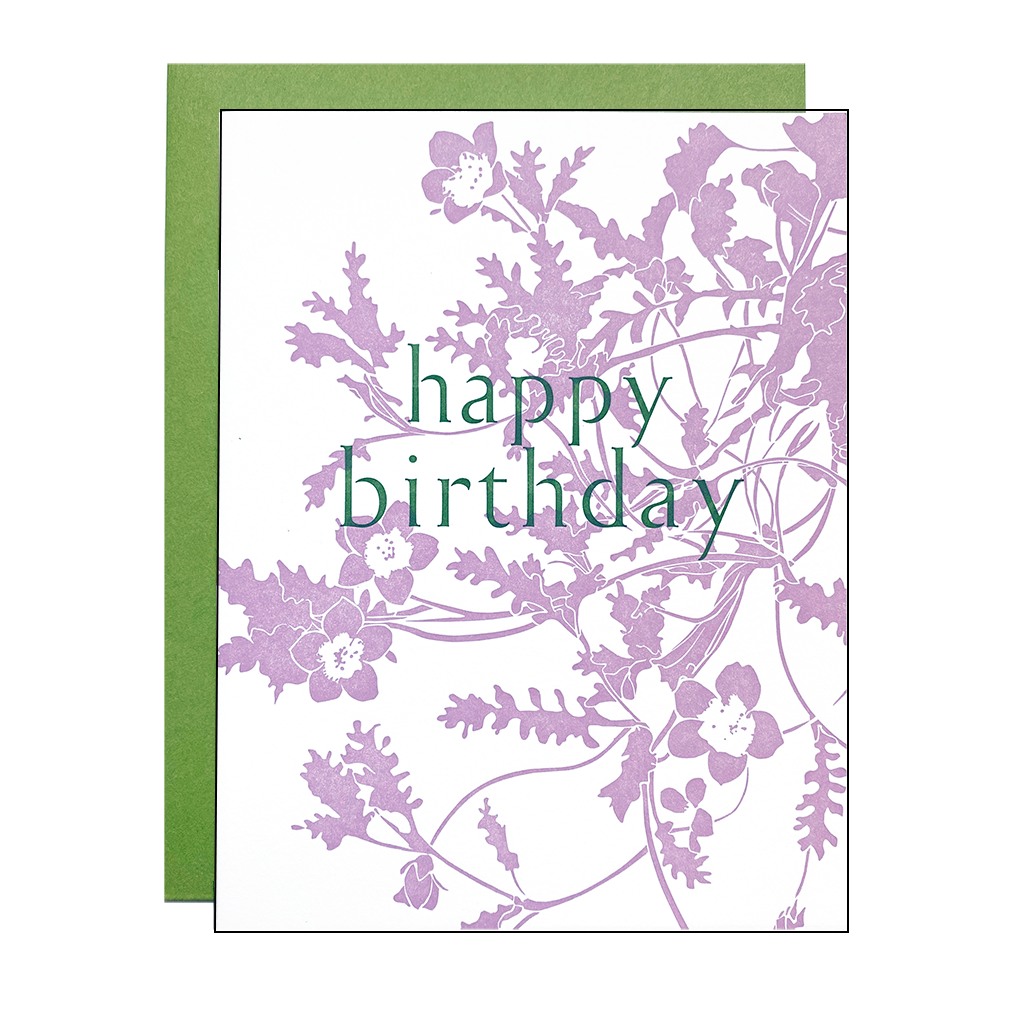 Wildflower Birthday Card
