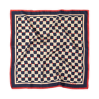 "Checkerboard" Silk Bandana