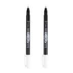 Fudenosuke Brush Pens, White 2-Pack