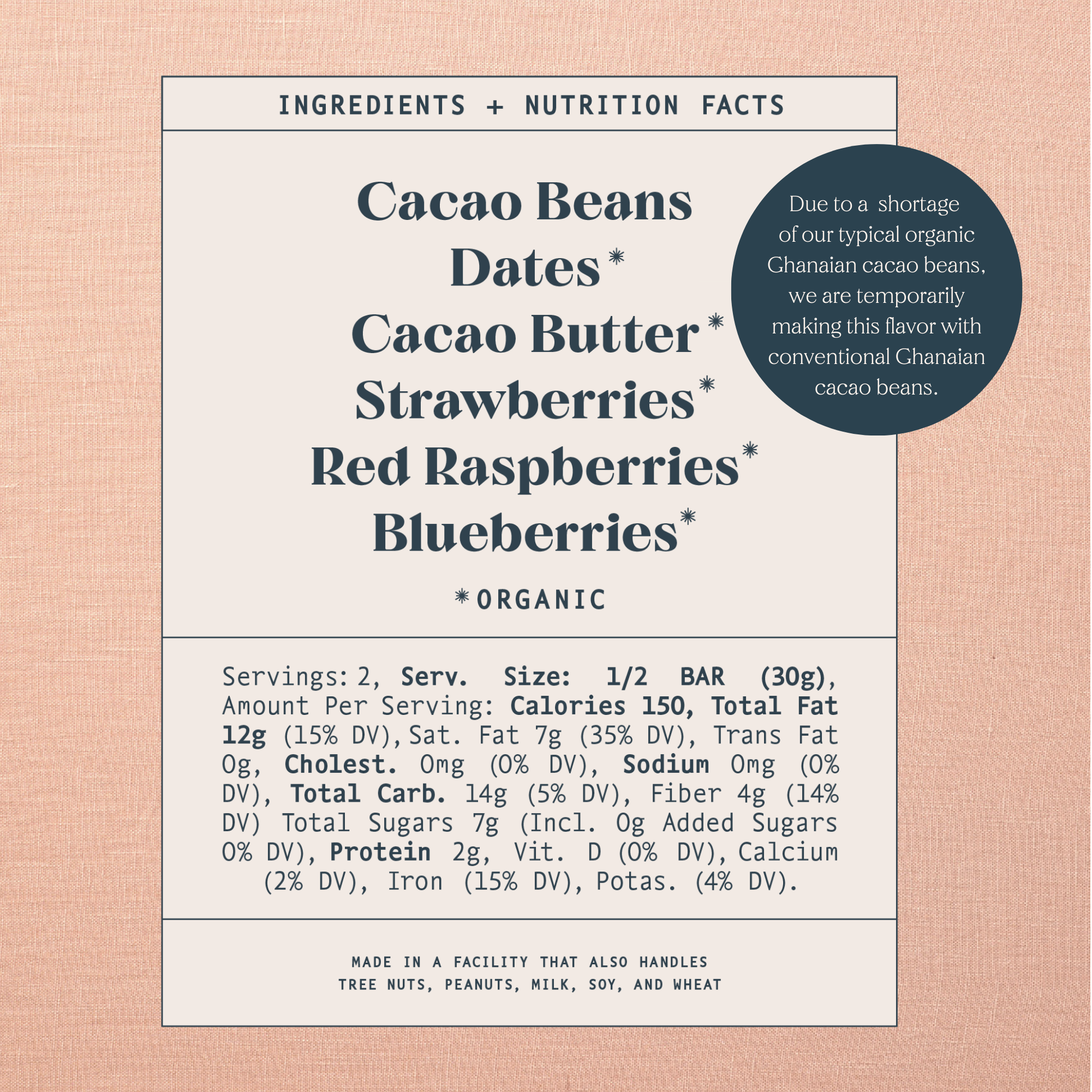 Mixed Berry Date-Sweetened Dark Chocolate