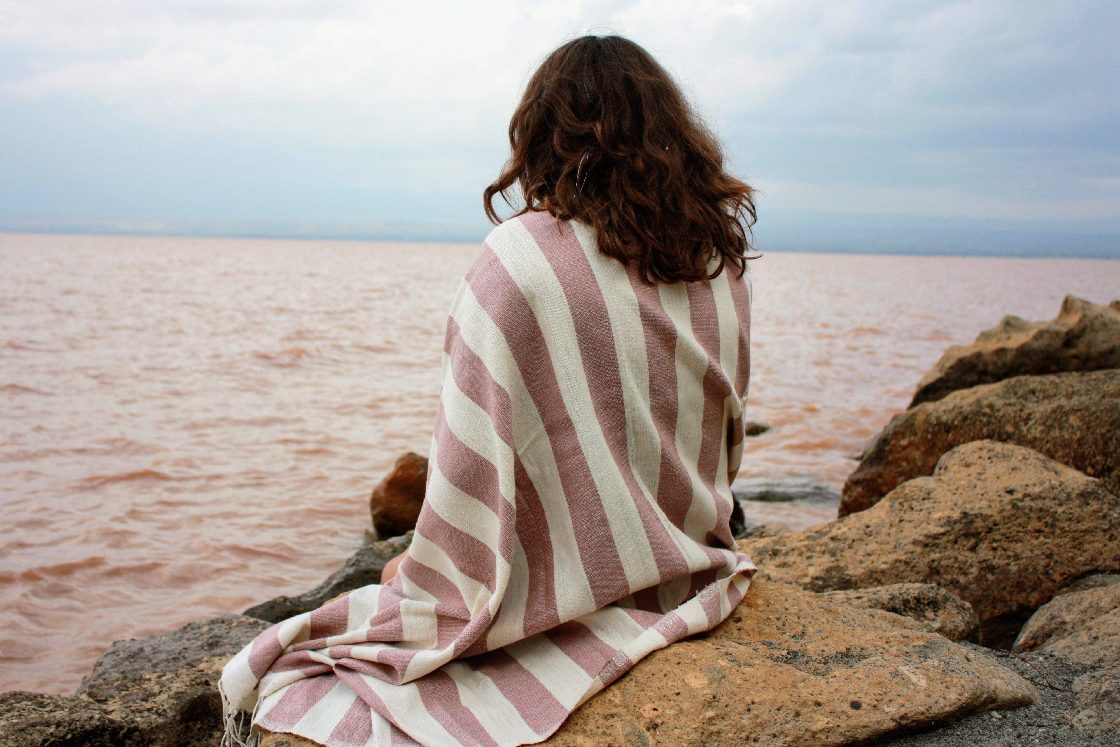 Omo handwoven Ethiopian cotton beach & bath towel