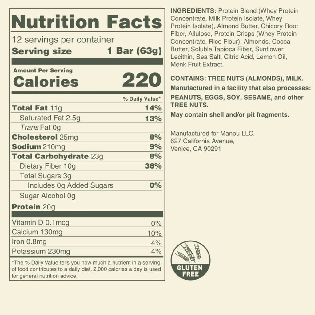 Lemon Almond Protein Bar