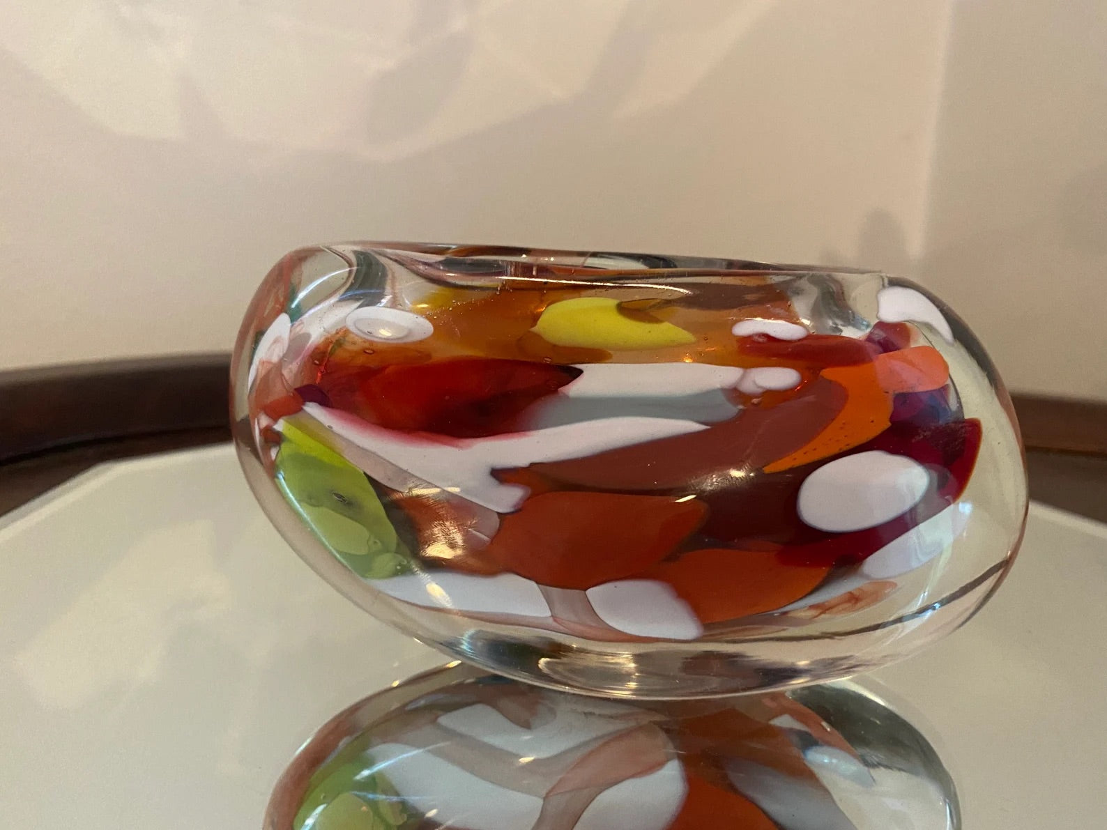 Vintage Art Deco Glass Ashtray