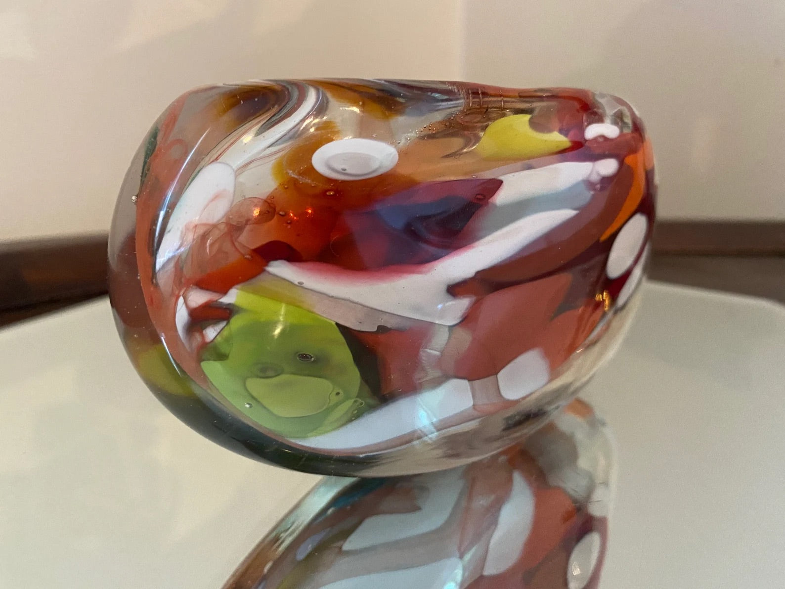 Vintage Art Deco Glass Ashtray