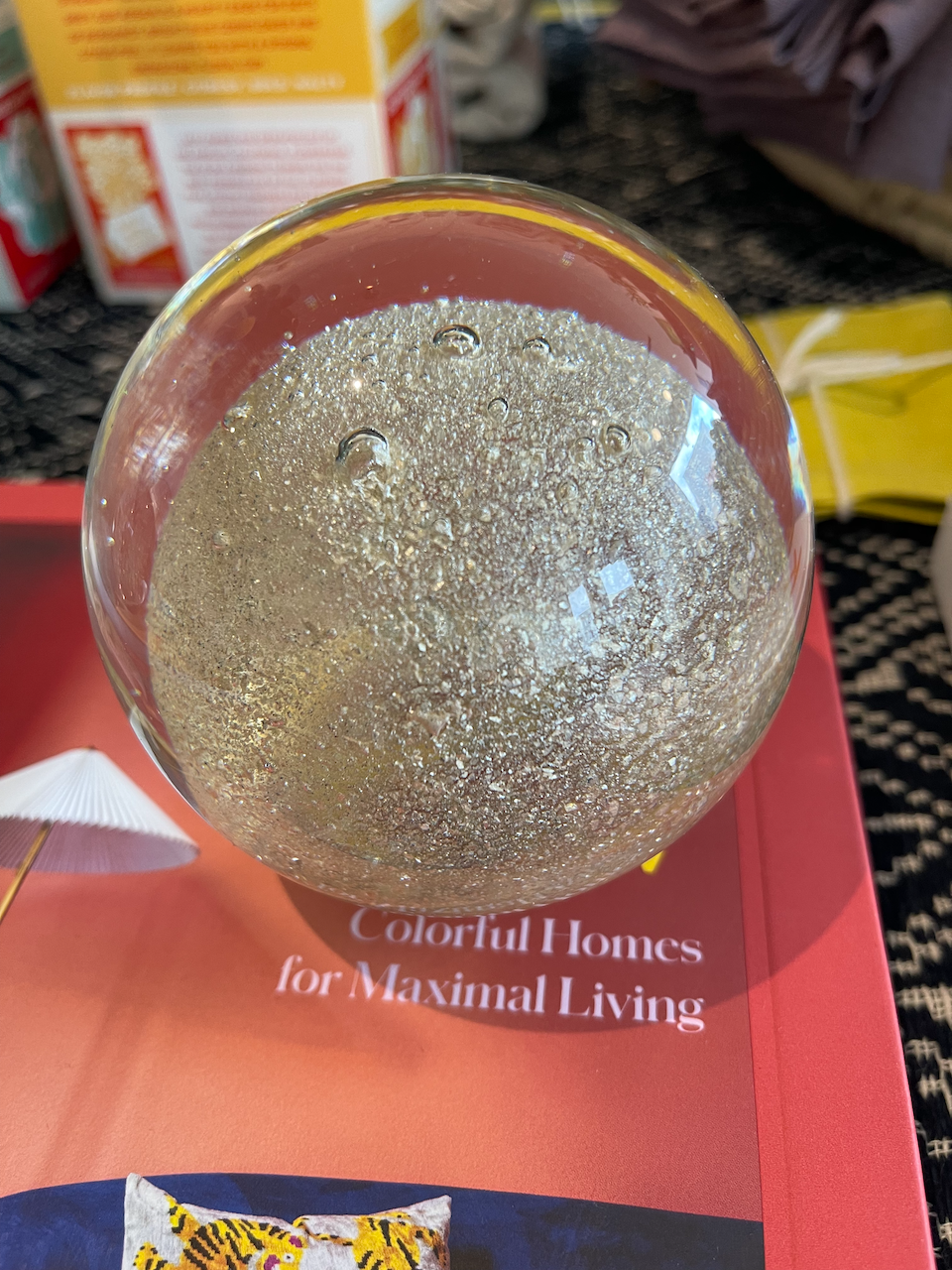 Vintage Glass Paperweight