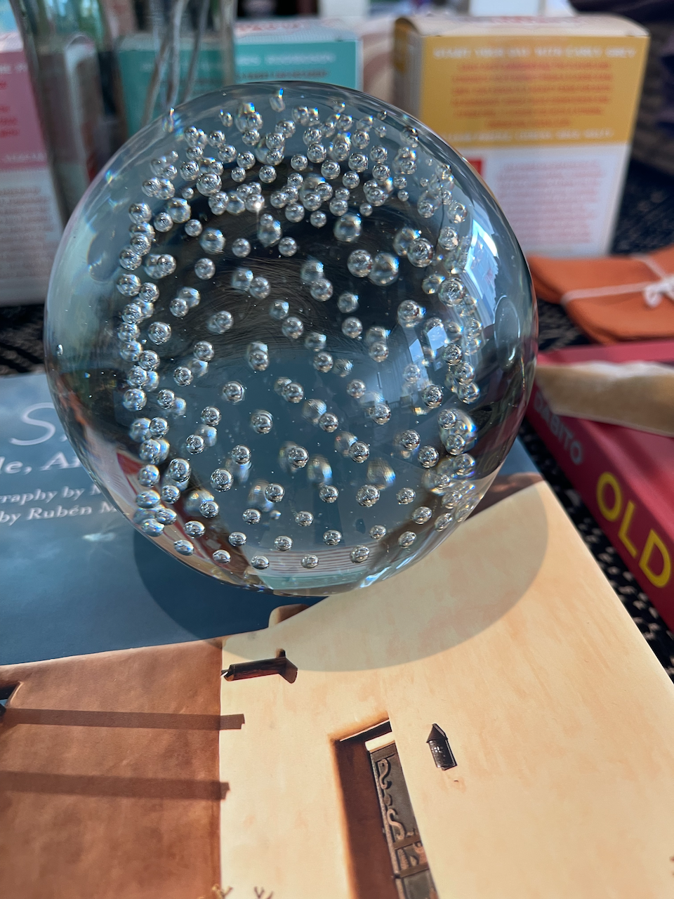 Vintage Glass Paperweight