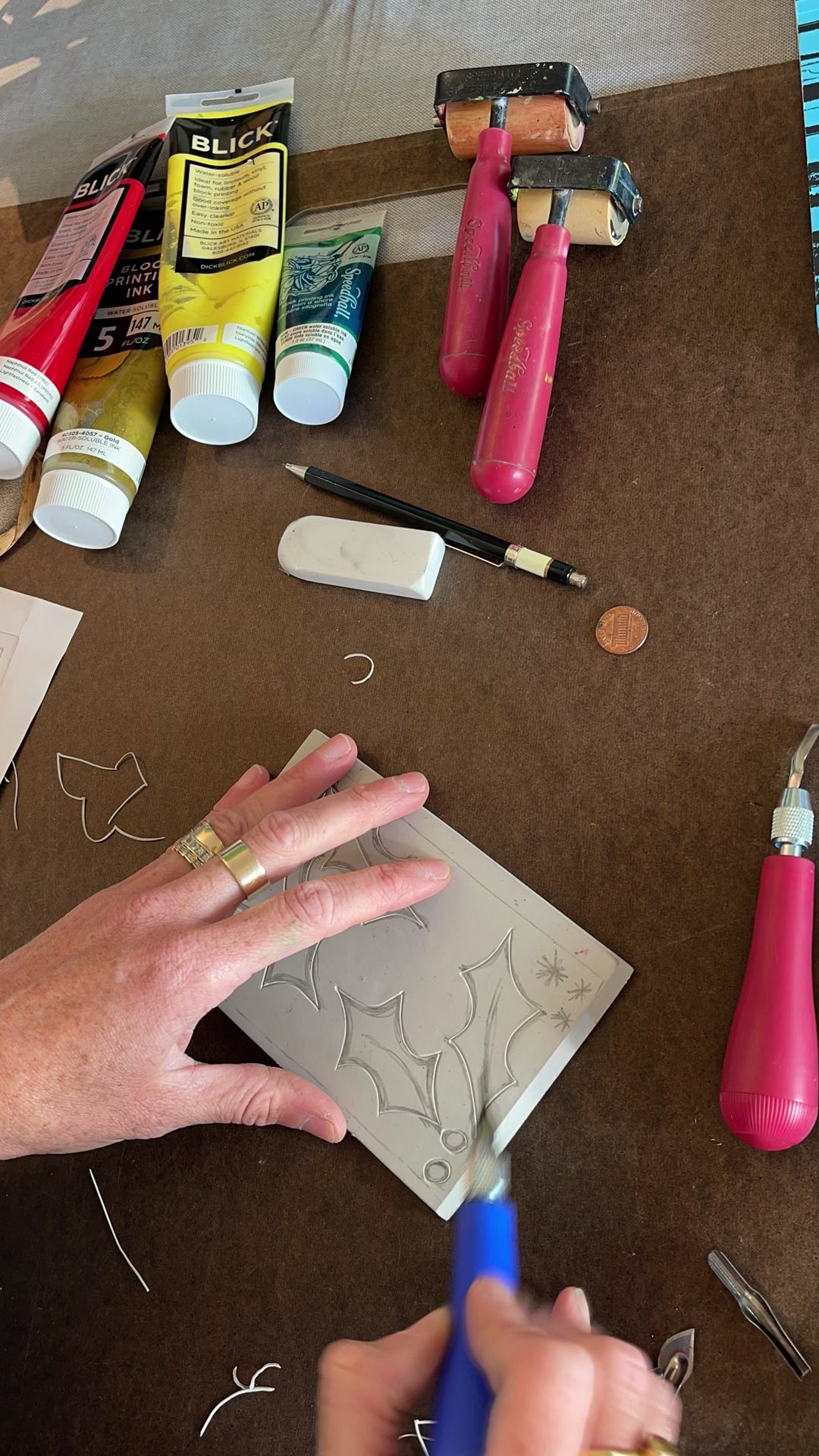 Holiday Themed Block Print Class - 7 NOV 2025