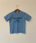 California Wave (block) - Kids Short Sleeve Tee - Ocean Blue