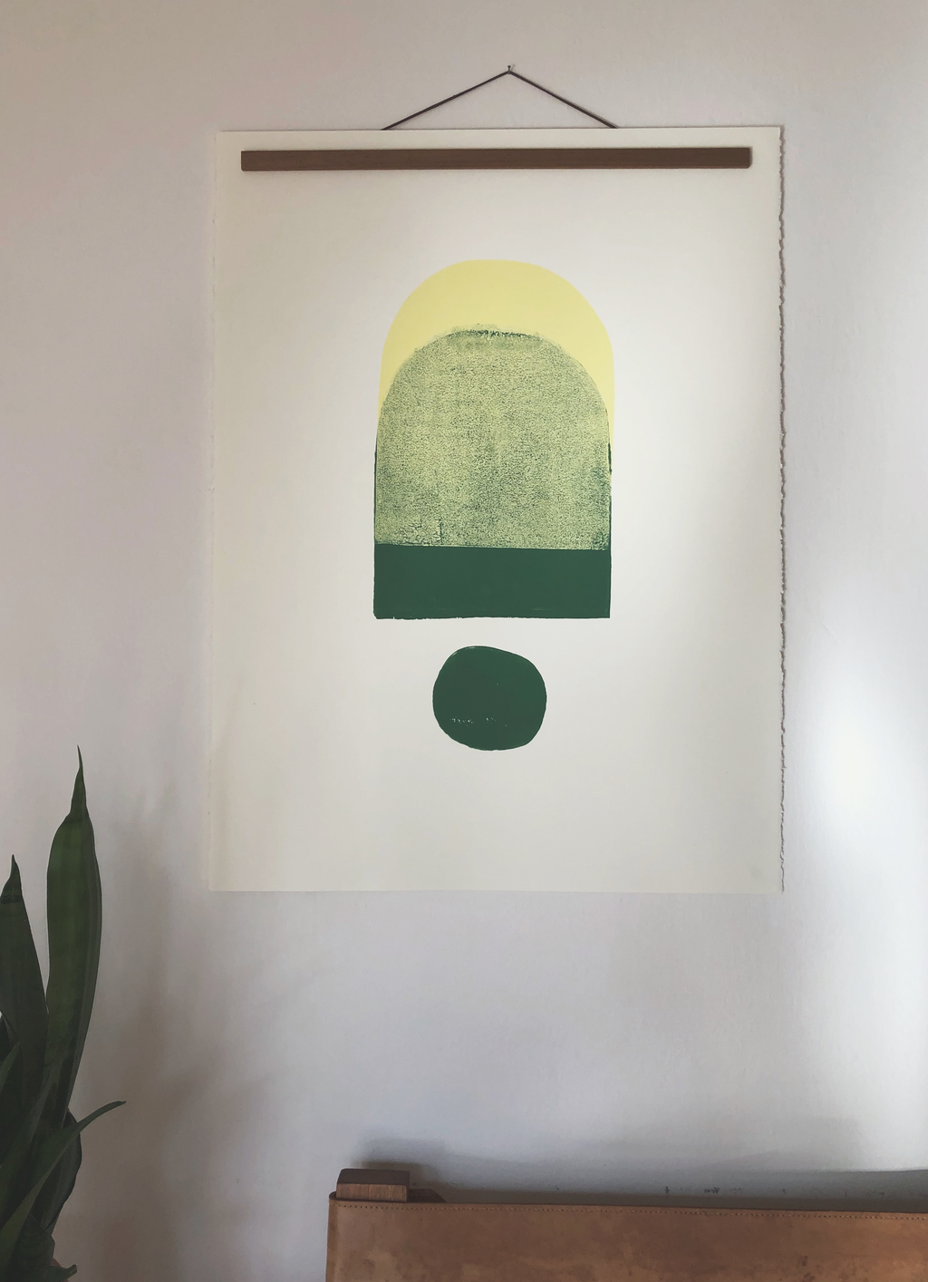 Block Print Artwork - "Brussels Sprouts"