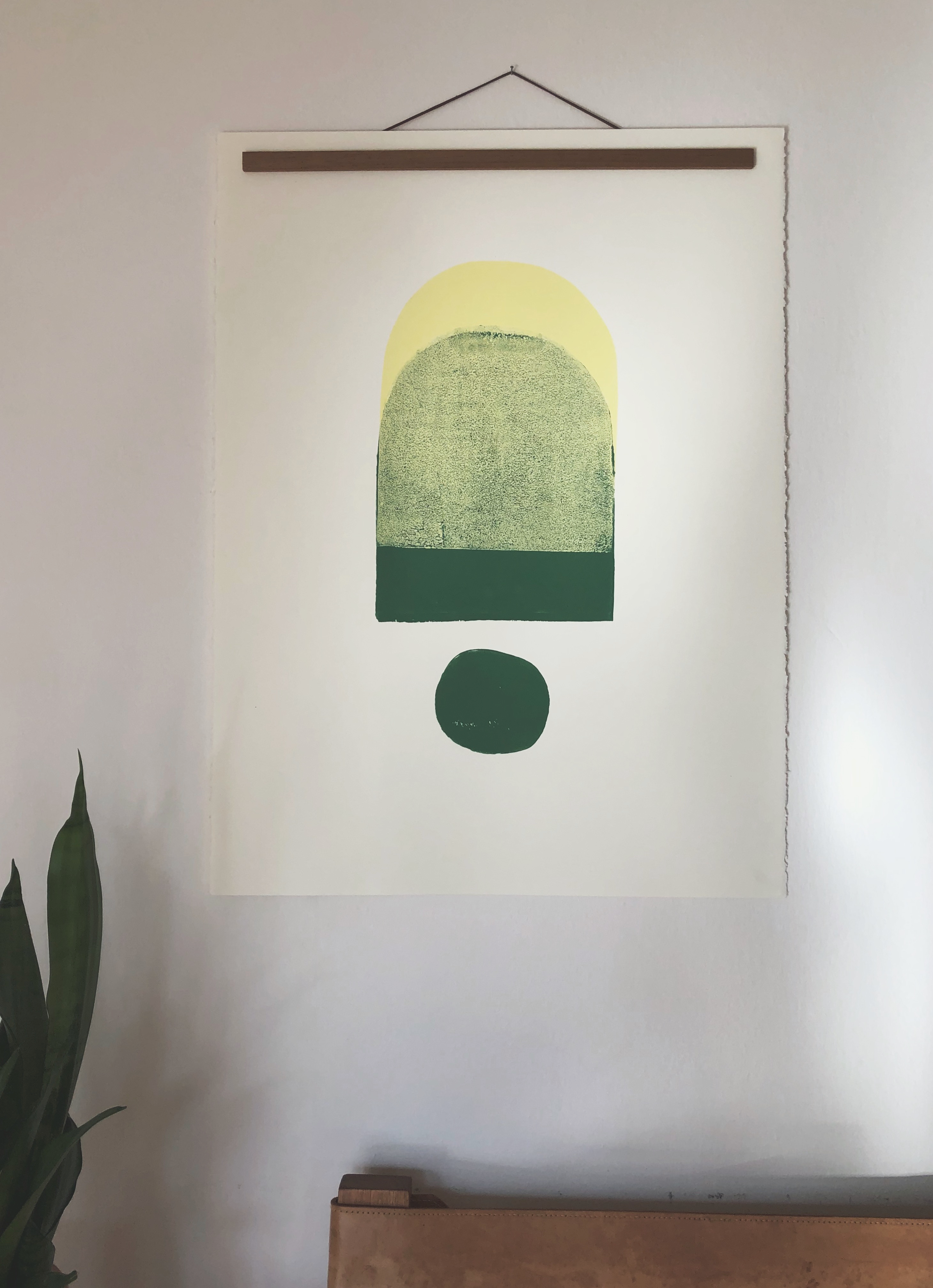 Block Print Artwork - "Brussels Sprouts"