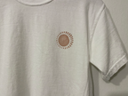 Short Sleeve Shirt - Block Print White Tee