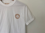 Short Sleeve Shirt - Block Print White Tee