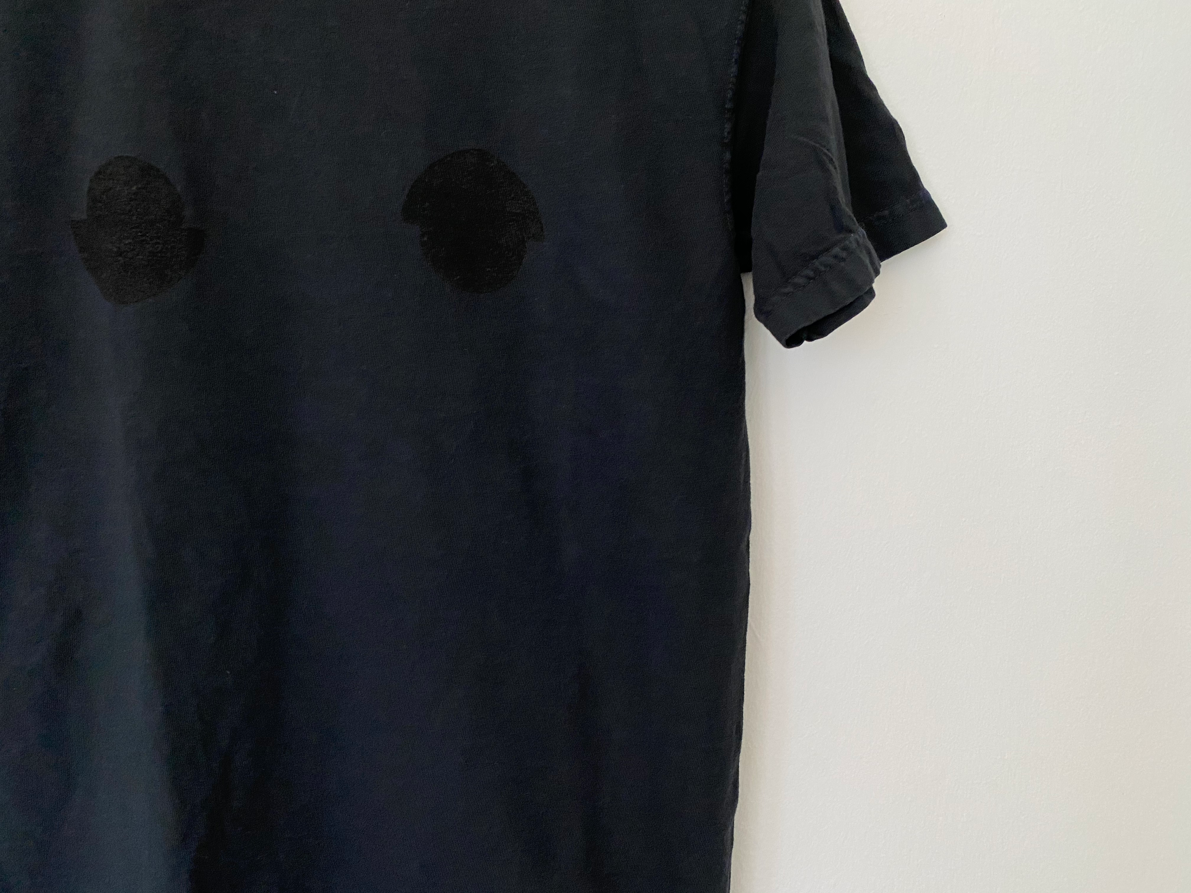 Short Sleeve Shirt - Block Print Black Tee
