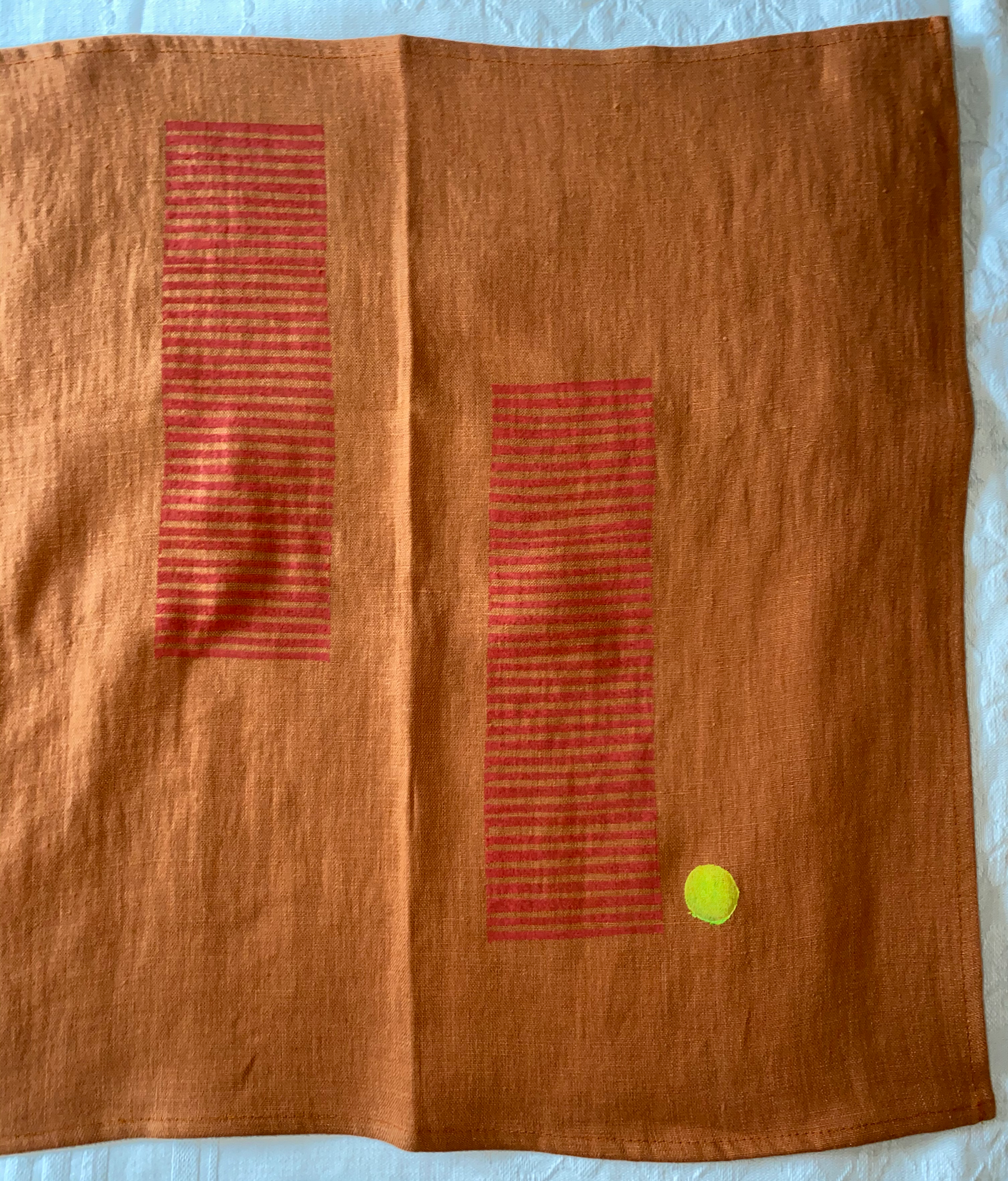 Linen Napkin "JoAnn" - Pack of 2 - Burnt Orange