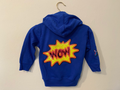 WOW - Kids Patch Hooded Sweatshirt - Cobalt Blue