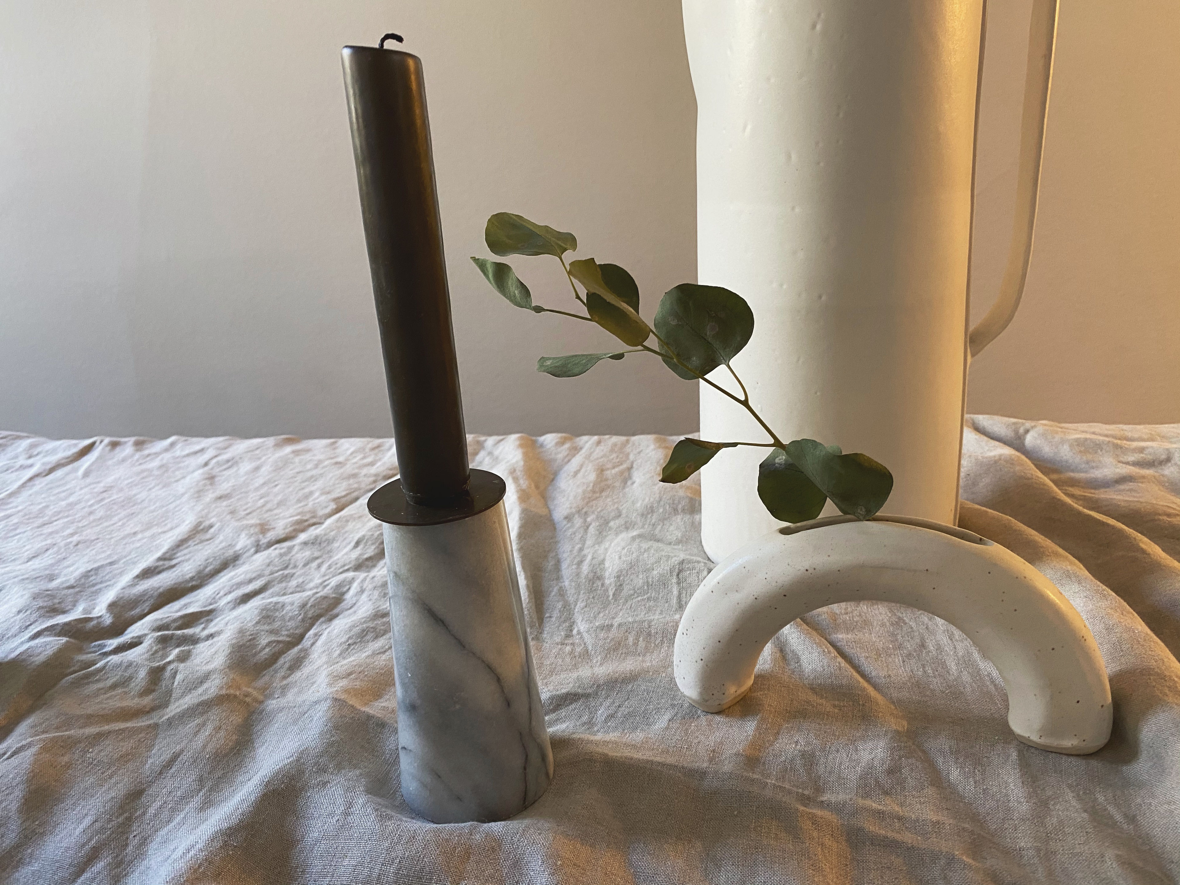 Marble Candlestick Holder - Marble Vase