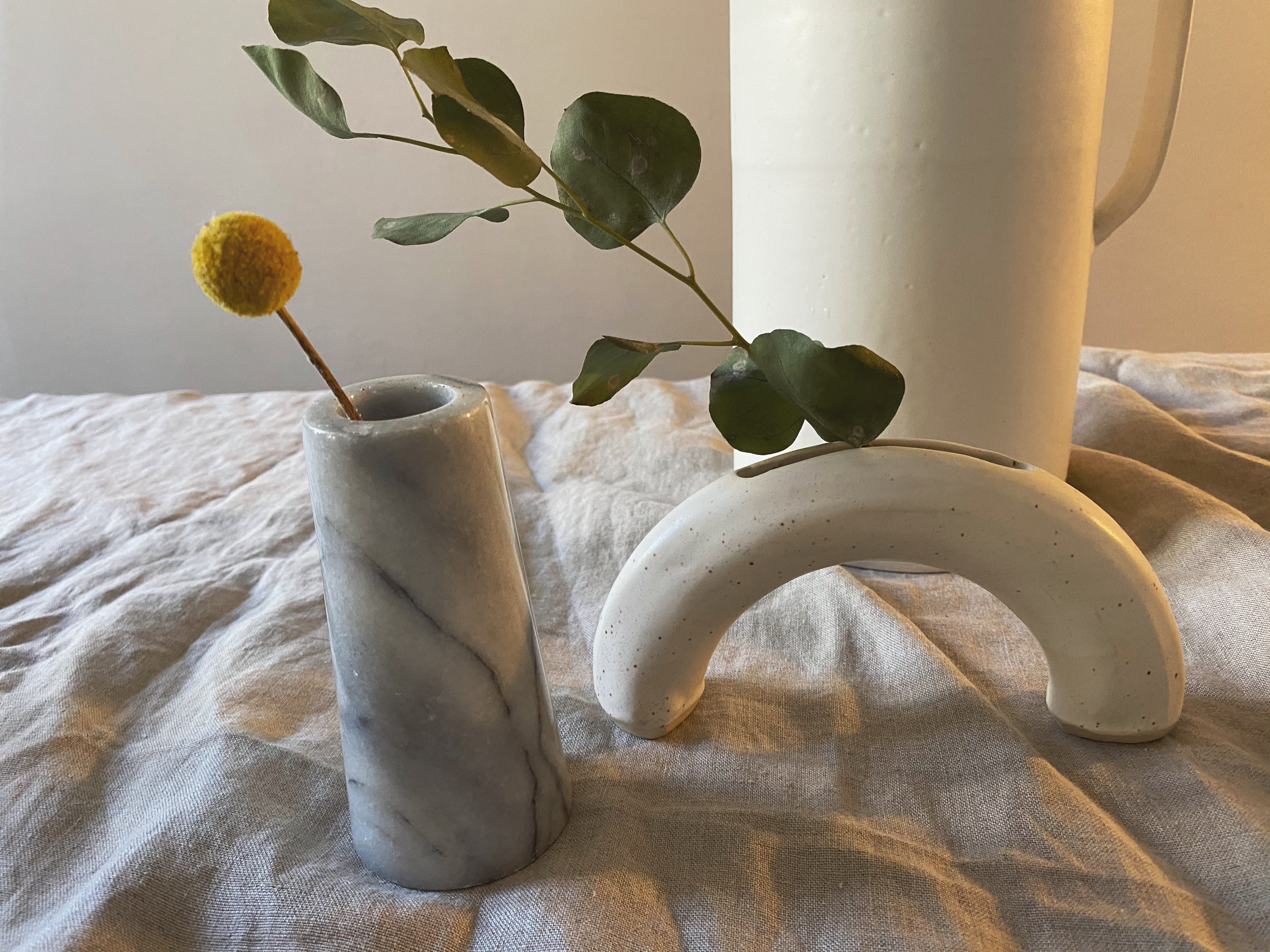 Marble Candlestick Holder - Marble Vase