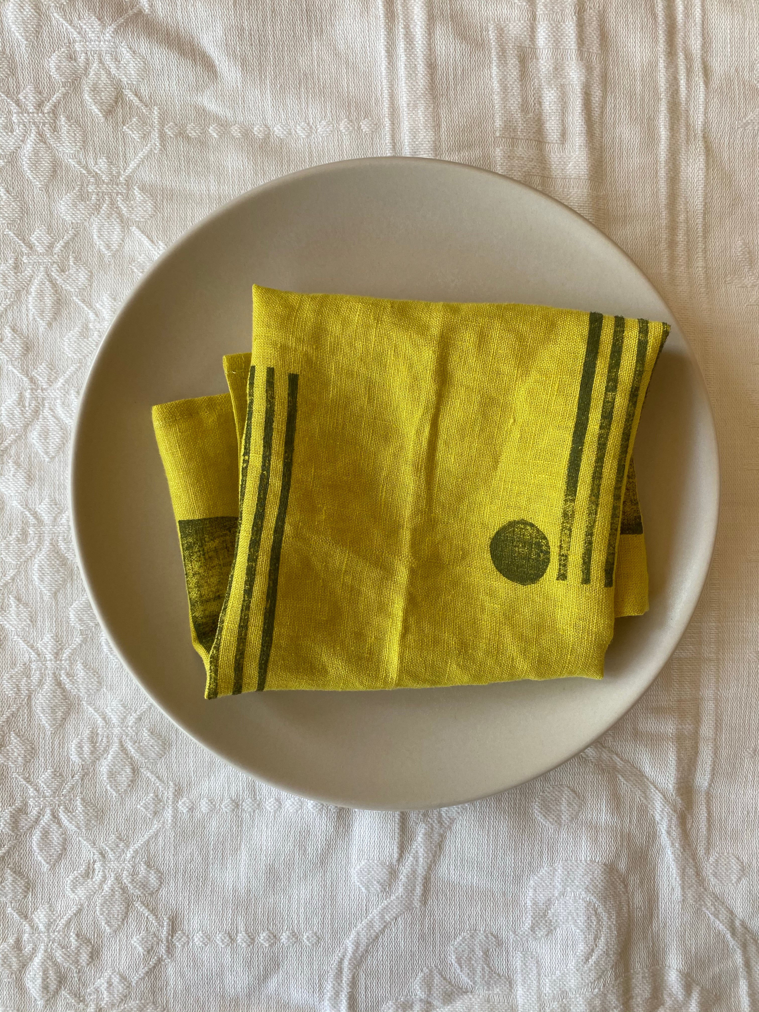 Linen Napkins - Citron