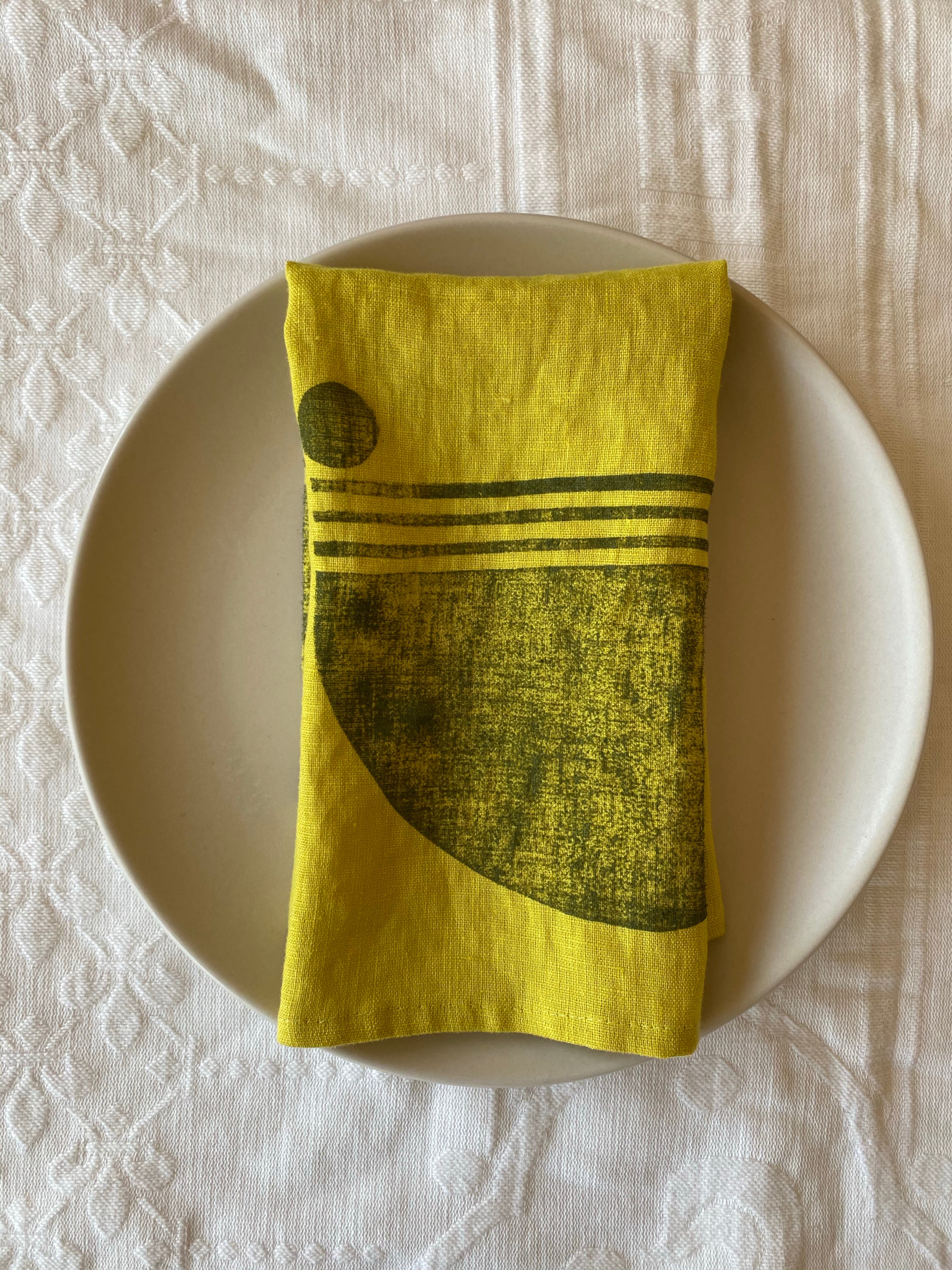 Linen Napkins - Citron