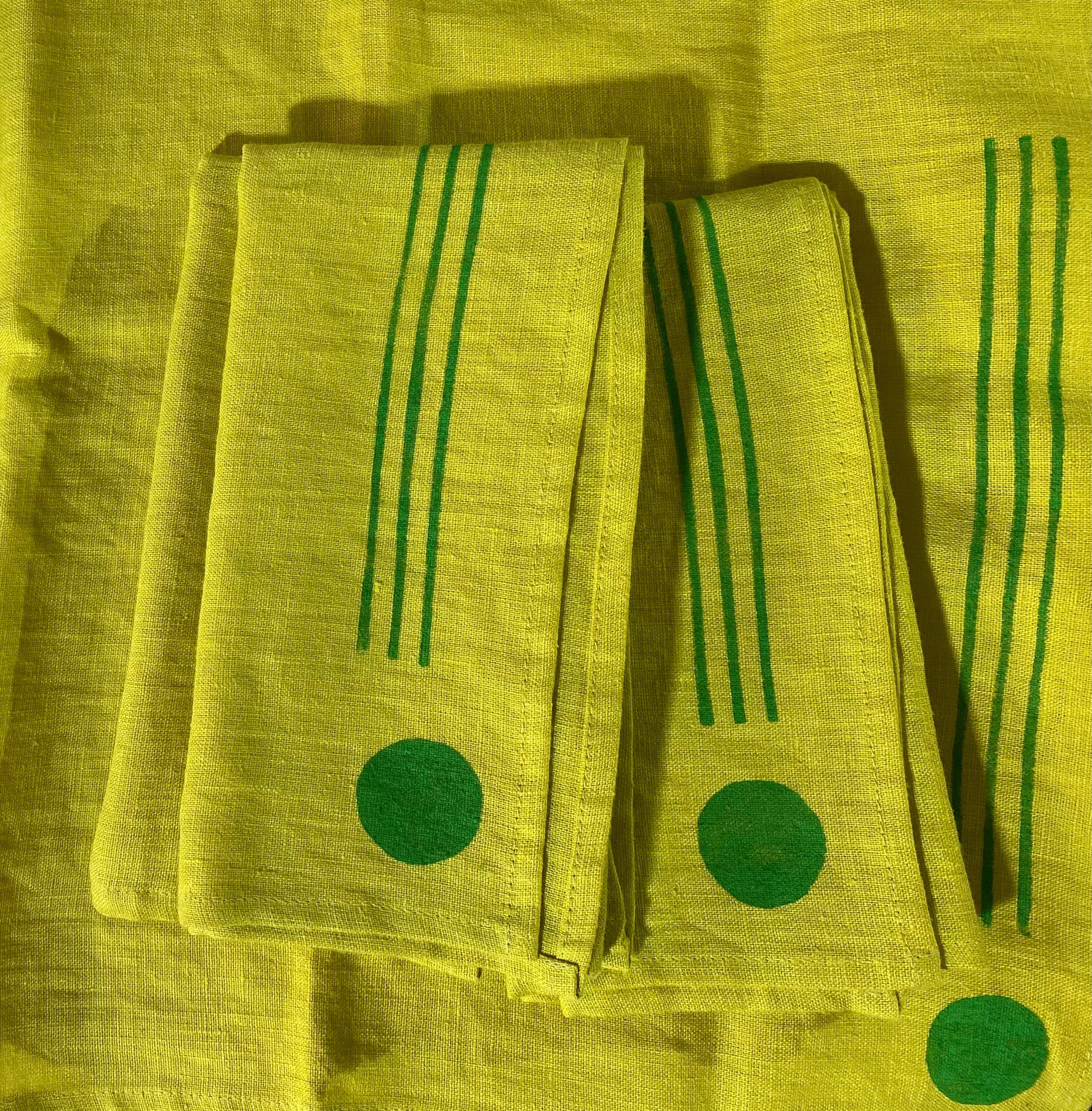 Linen Napkins - Citron